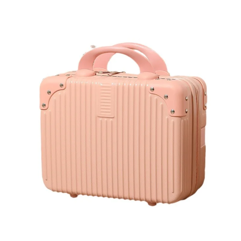 Women Mini Suitcase For Travel Makeup Box 14 16 Inch Hand Gift Small Wedding Bag Girl Cosmetic Box Rolling Luggage Dropshipping