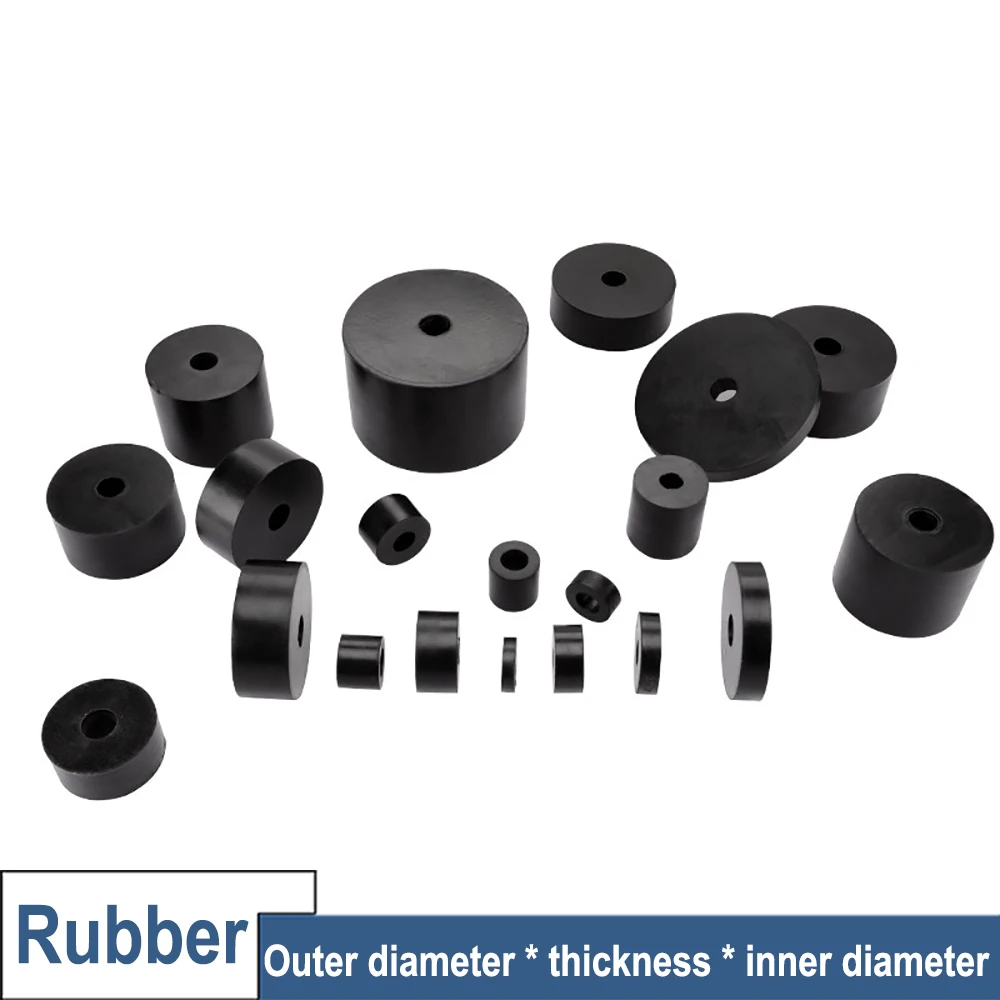 Round Rubber Grommet Bumper Pad Anti-Vibration Shock Absorber Non-Slip Spacer Insulator for DIY Electronics, Machinery, and Furn