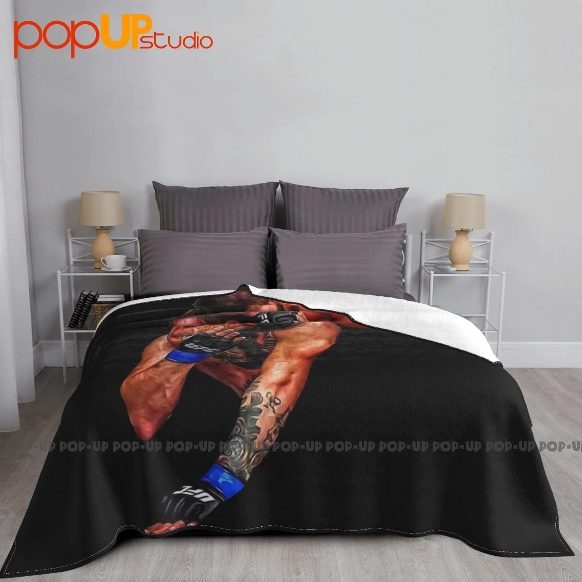 Khabib Nurmagomedov Vs Conor Mcgregor Blanket Home Bedspread Microfiber Faux Fur Throw Sofa Decorative