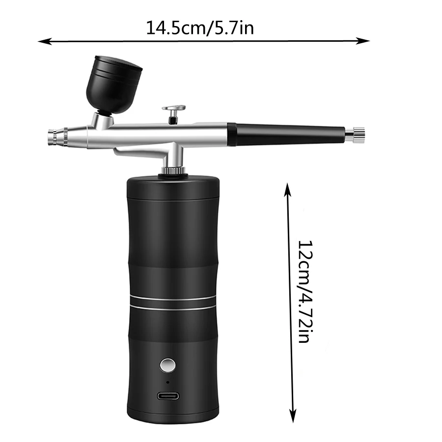 Portable Airbrush Kit With Compressor USB Rechargeable Spray Gun For Beauty Painting Nail Art Model  Makeup Face
