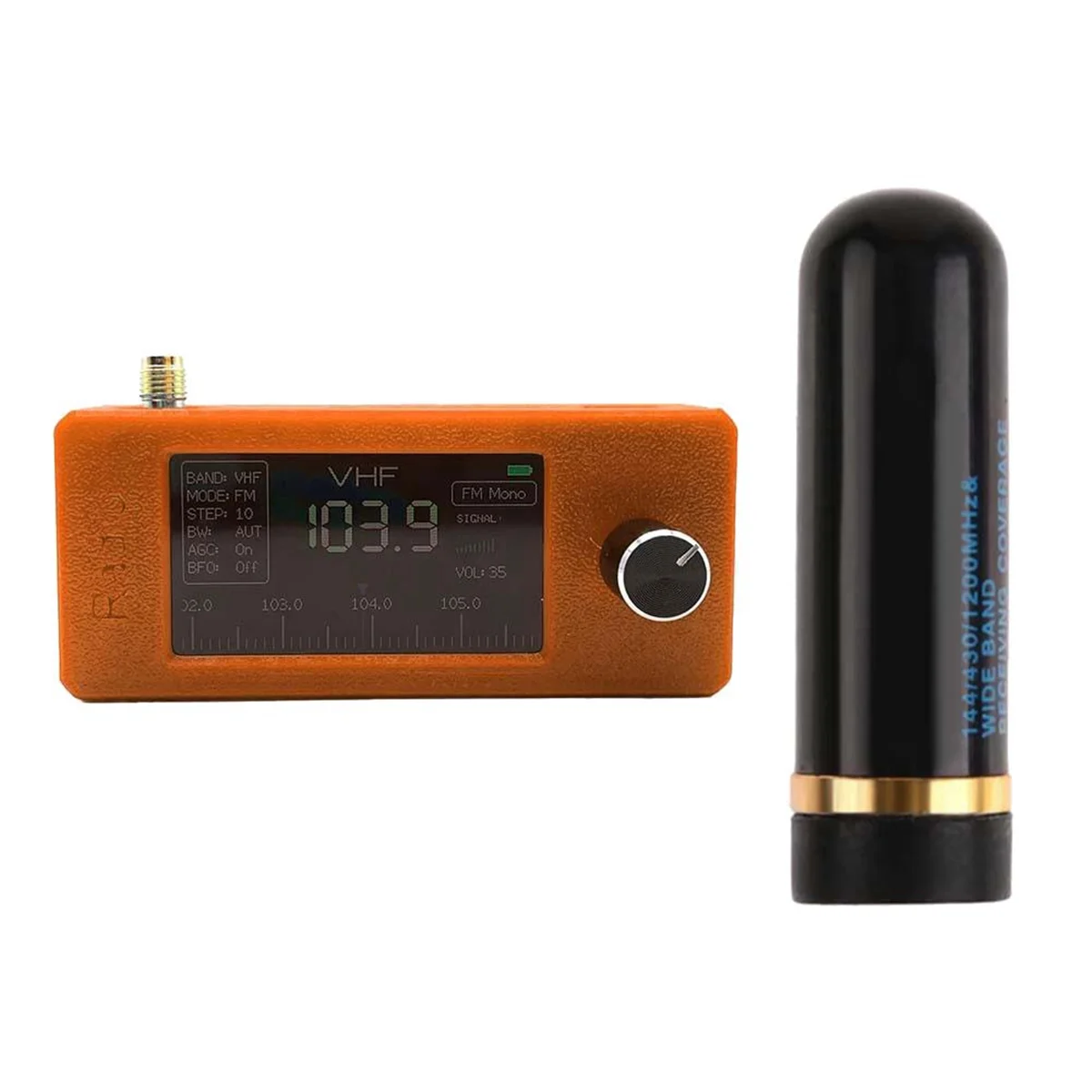 ASJQ-SI4732 Radio Receiver 0.5-108Mhz Portable Shortwave Radio Receiver All Band Radio Receiver HF SW MW VHF Mini Radio