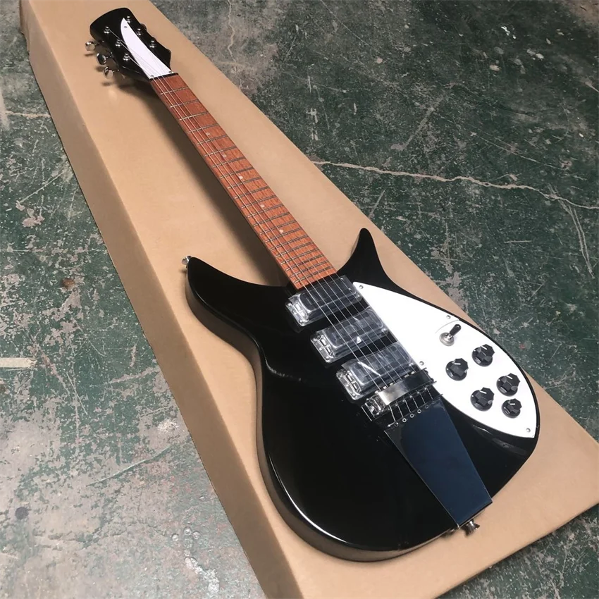 Stock electric guitar, ricken 325 electric guitar, fixed bridge, 34 inch backing, customizable, free shipping