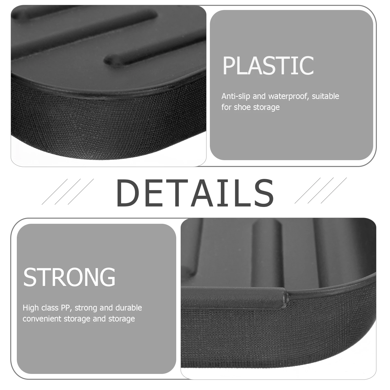 

Waterproof Shoe Tray Storage Boots Car Trunk Shoes Plate Multipurpose Plastic Sturdy Dry Clean Living Room Hallway