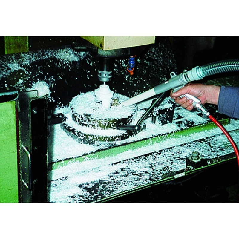 Dust gun for chip fiber chips, dust gun, dust removal props