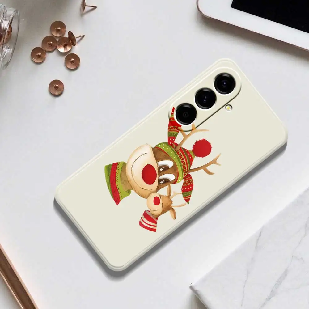 

Чехол для телефона с рождественским оленем для Samsung Galaxy A56 A32 A23 A22 5G A32 A23 4G A55 A54 A53 A52 A51 A35 A34 A31 A25 Soft Cover