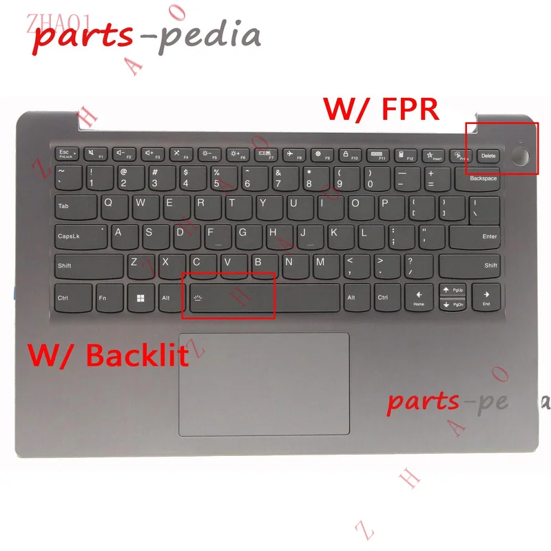 Z   New Palmrest US Keyboard Backlit W/ FP for Lenovo Ideapad 3 14ABA7 5CB1H72677
