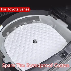 Car Trunk Sound Insulation Pad Trunk Spare Tire Soundproof Cotton Trims For Toyota RAV4 20-25 Camry Avalon 19-25 Corolla Harrier