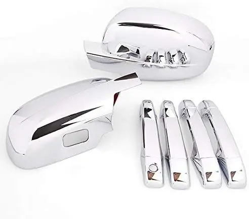 

Chrome Side Door Handle + Full Mirror Cover Fit for 07-13 Chevy Silverado Tahoe Best Value Car Parts