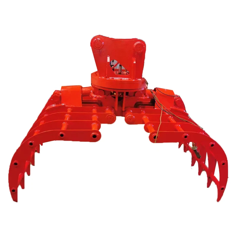 Small Excavator Cotton Clip Hydraulic Rotation Light Clamp Wood Grab Tool