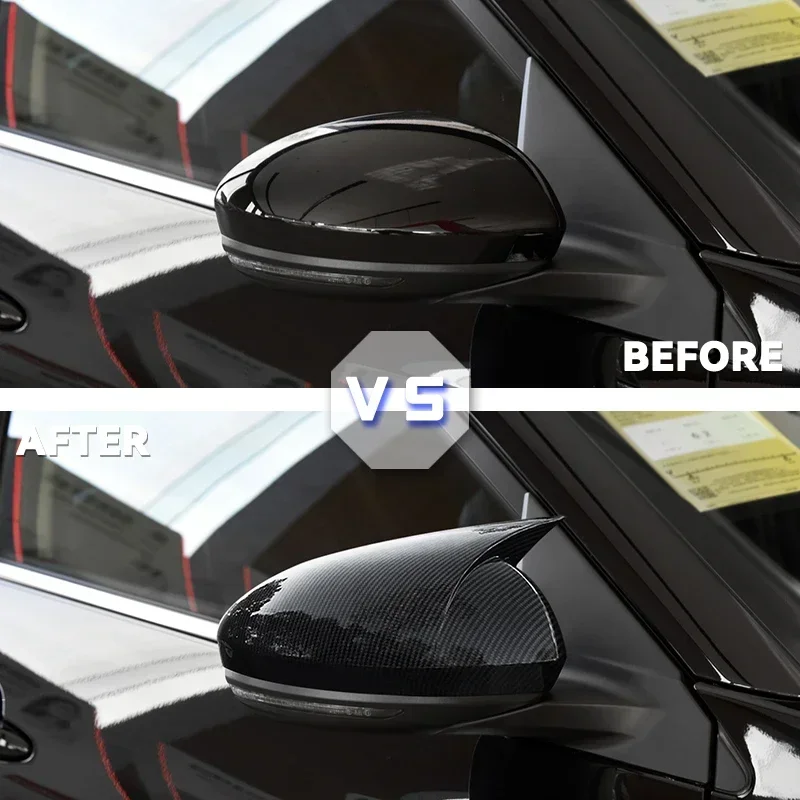 For Nissan Sylphy Sentra 2020 2021 Car Rearview Mirror Cover Horn Style Decorative accessories