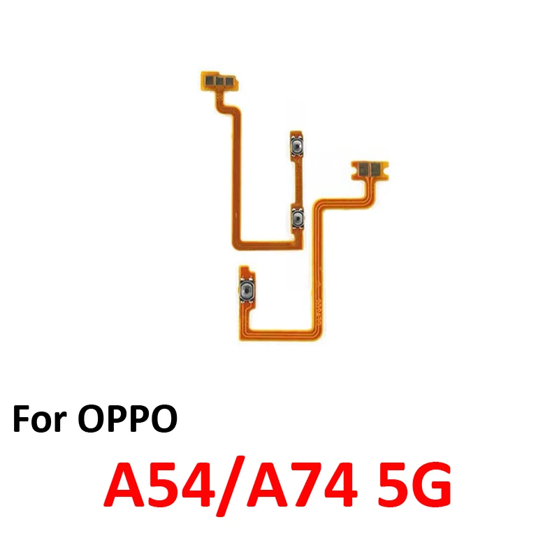 Phone Volume Button Flex Cable For Oppo A54 A74 5G CPH2195 CPH2197 New Up Down External Key Internal Flex Repair Parts Black image 4
