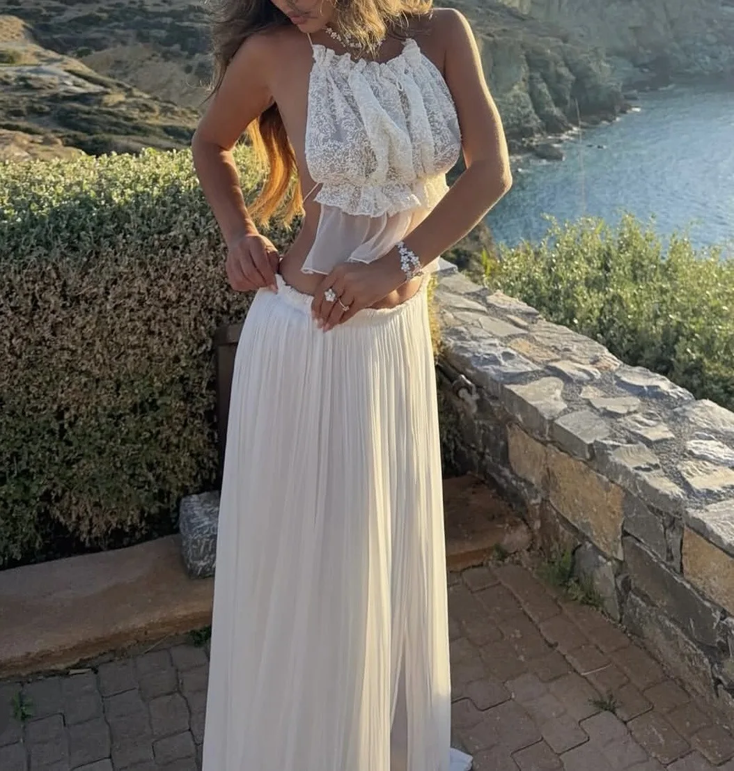 فساتين طويلة مثيرة بدون ظهر للنساء لقضاء عطلات الشاطئ وأربطة بدون أكمام فستان ماكسي قصير فيستدوس ملهى ليلي 2025 جديد