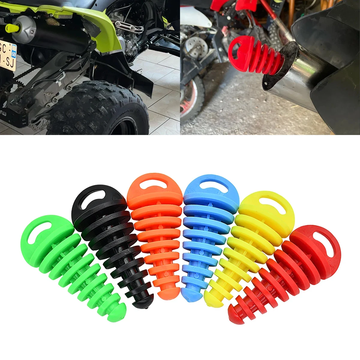 Universal Motorcycle Accessories Exhaust Pipe Motocross Tailpipe Air-bleeder Plug Exhaust Muffler Wash Pipe Protector