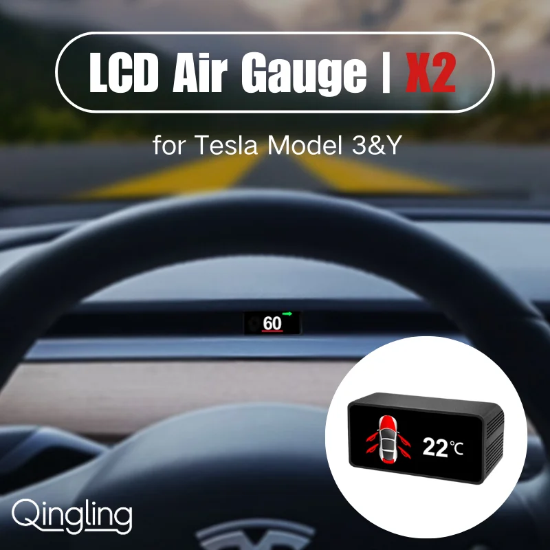 

Для Tesla Model 3/Y 2019-2023 Встроенный проекционный дисплей Светодиодный спидометр Шестерня Батарея Безопасное вождение Электроника День Ночь