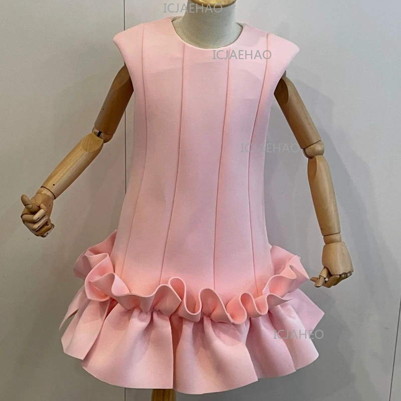 

Новое детское платье-костюм 2026 Kids Sweet Tutu Space Cotton для девочек: нарядное платье для банкета, выступлений, конкурсов и вечеринок