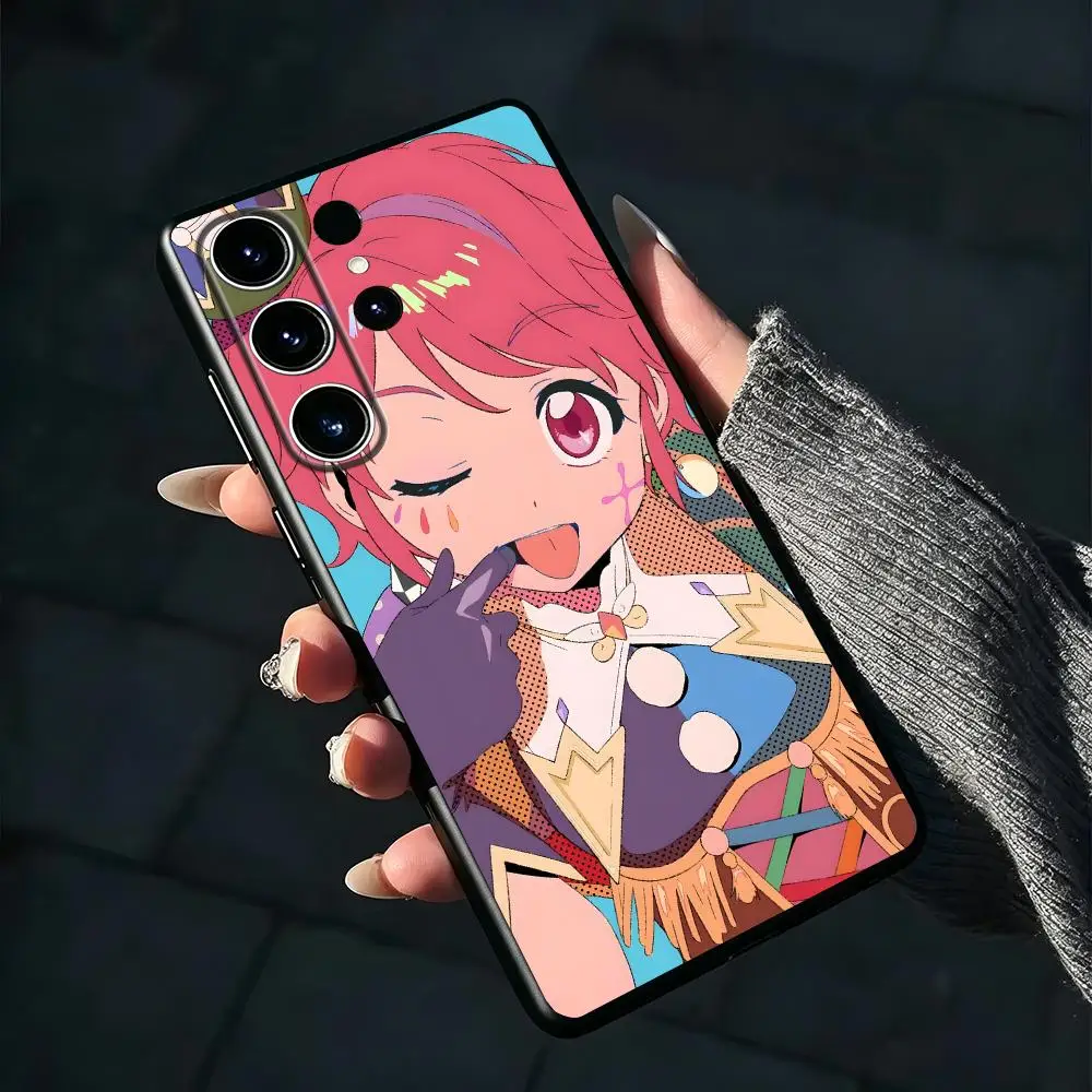 Coque de téléphone Anime Aikatsu pour Samsung Galaxy S26 S25 S24 S23 S22 S21 S20 Plus Ultra Fold A, souple, noire