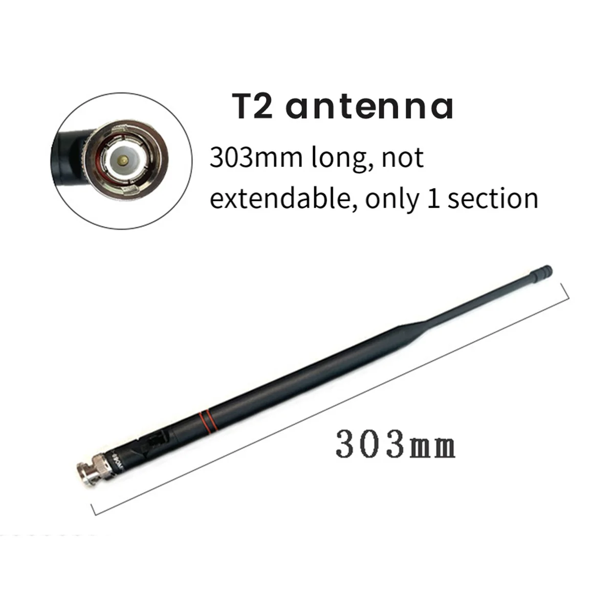 Antena de microfone T2 para receptor sem fio Shure SLX24/SM58 BETA58A SLX4