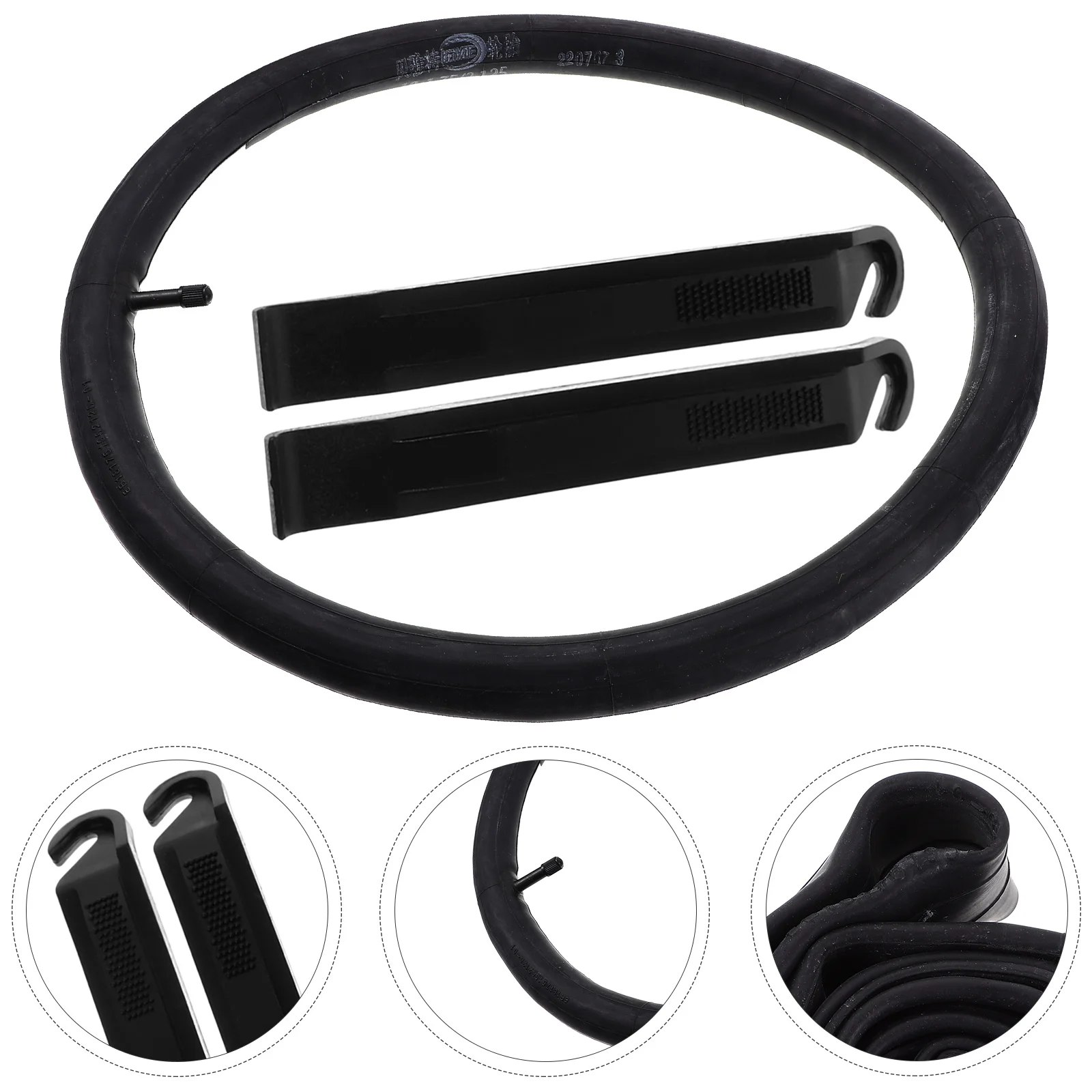 

1 Pack Bike Inner Tube Set Butyl Rubber Valve Anti Aging Easy Install Tire Levers Suitable Mountain Bicycles Wheels