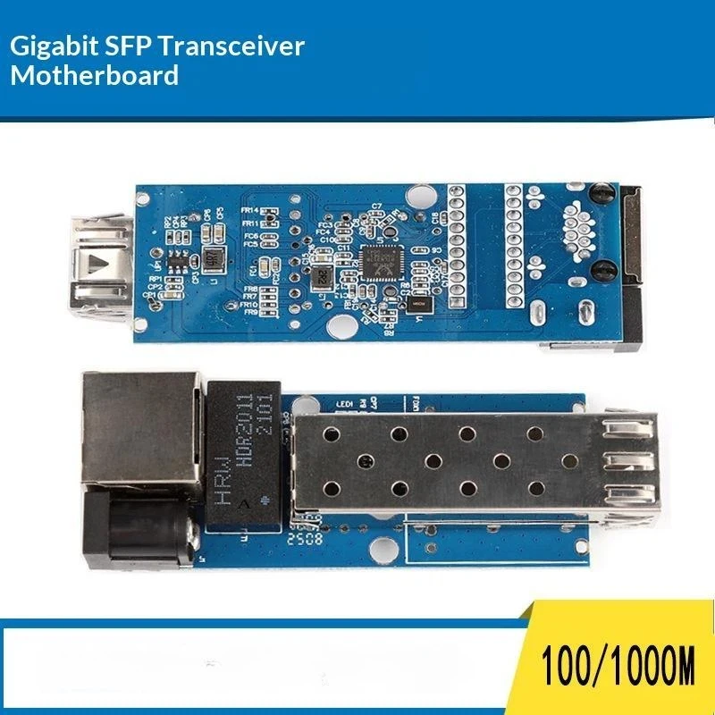 10/100/1000M Gigabit Transceiver Mainboard DC 5-12V High Speed Transmission Board for Remote Data Transmission Projects