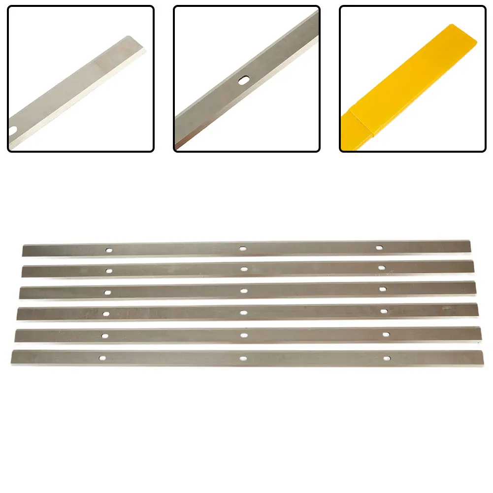 6Pcs 13       -1 2               HSS Portable Planing Blades For DH330 DH316 Double Edge Set For Woodworking Machine Parts