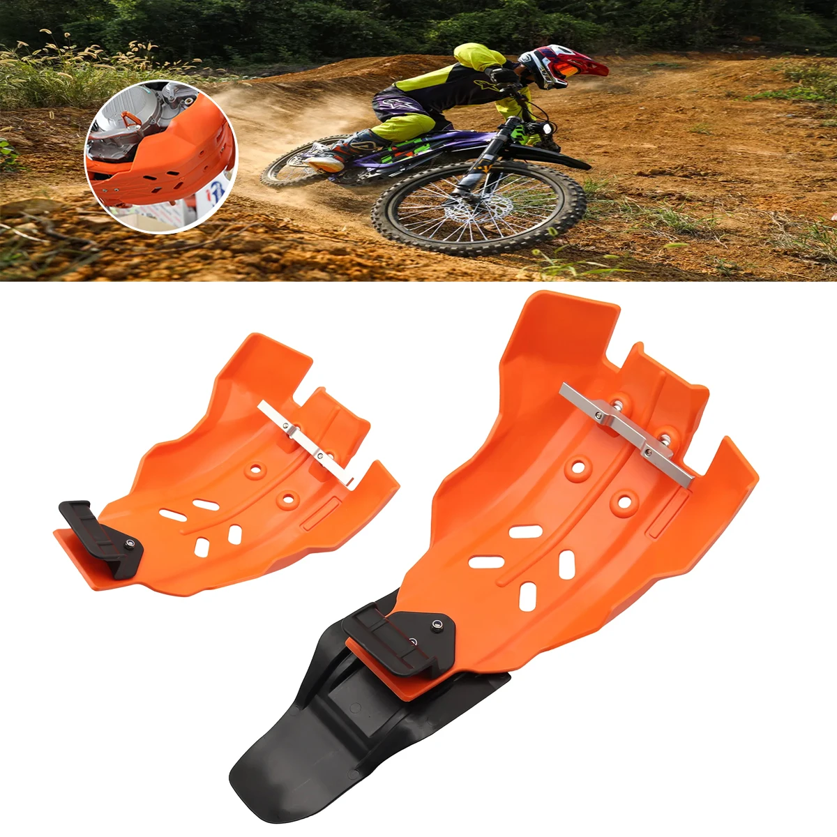 

For Husqvarna KTM Motorcycle Engine shield Frame Protector Cover Guard Skid Plate Solid durable EXC XCF SXF XC-F SX-F 250 350