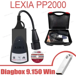 Diagbox 9.150 LE-XIA PP2000 strumento diagnostico PSA a Chip completo per Software peogot con installazione diretta della versione della finestra crepa nuovo