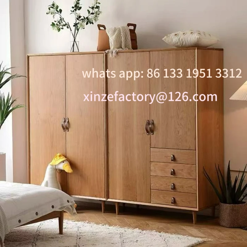

Customizable Japanese Cherry Log Simple Bedroom Home Wardrobe Storage