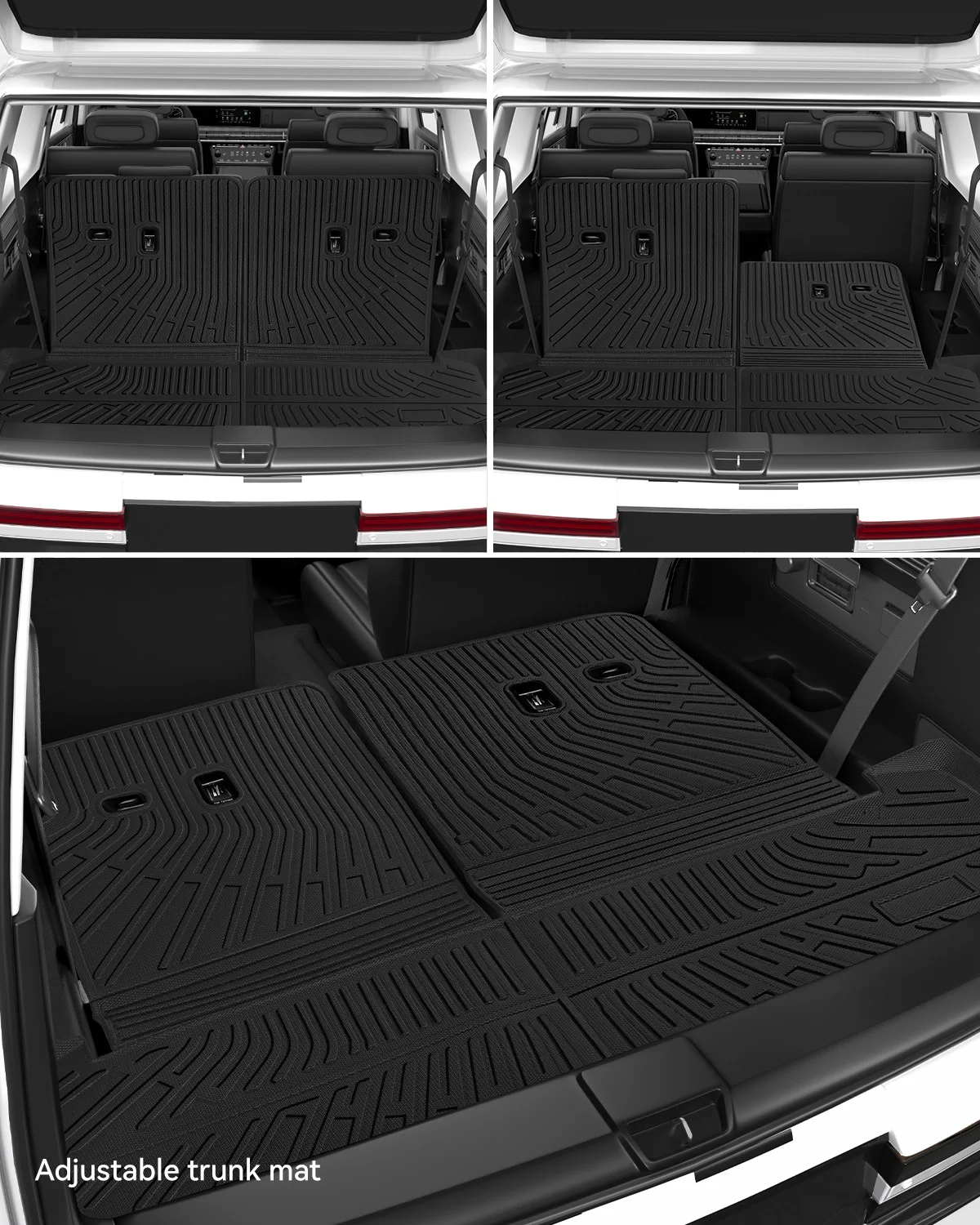 YZ For Genesis G80 G70 Car 5seats 7seats Four Seasons Waterproof Non-slip PE LHD Set Floor Liner Mat  Foot Trunk Mat Luggage Mat