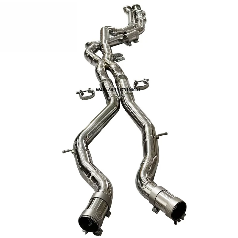 

70mm Factory Stainless Steel Exhaust System for M3 M4 F80 F82 F8X Equal Length Mid-Pipe