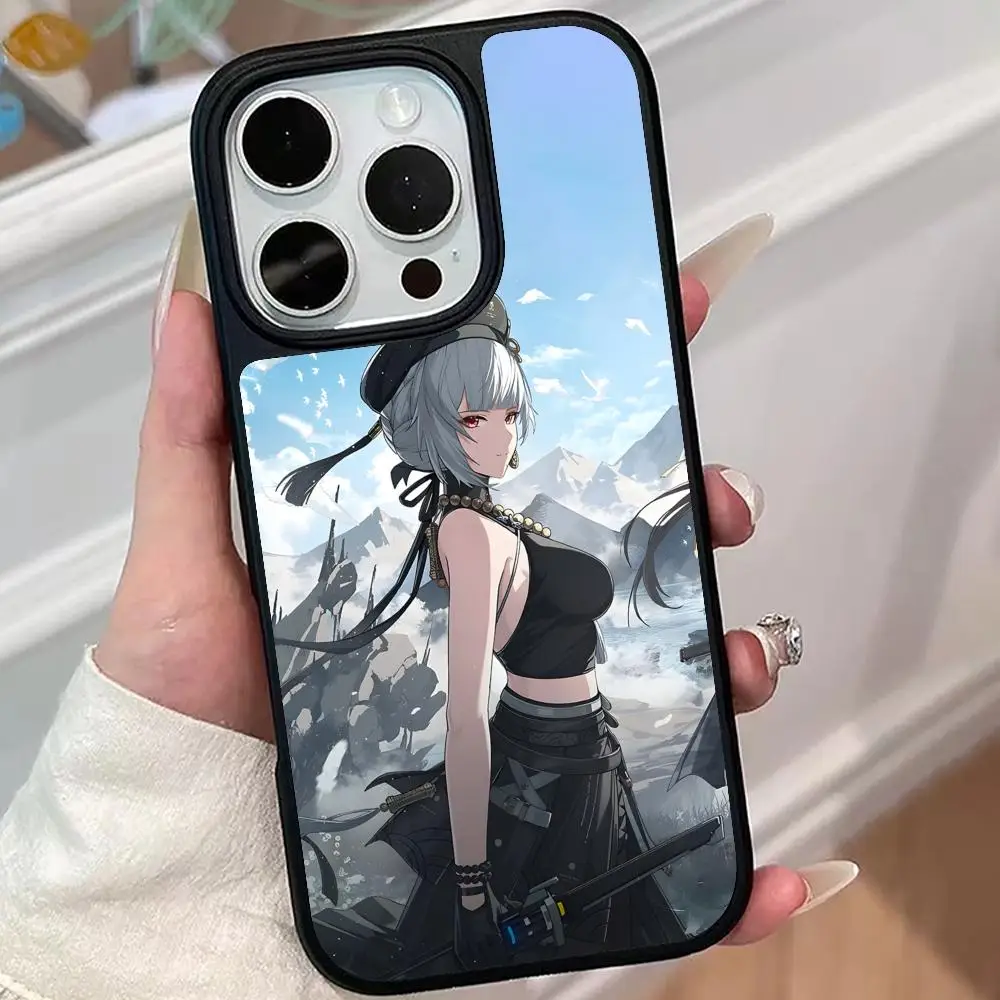 

Чехол Wuthering Waves SanHua для iPhone 17 16 15 14 13 12 11 Air Pro Max Plus, матовый, цветной, люксовый