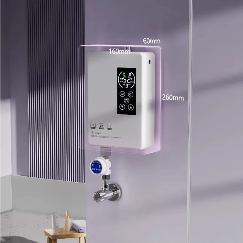 

Новый электрический водонагреватель, новый мгновенный бытовой кухонный, ванная комната, ванна, термостат с преобразованием частоты, защита от утечки