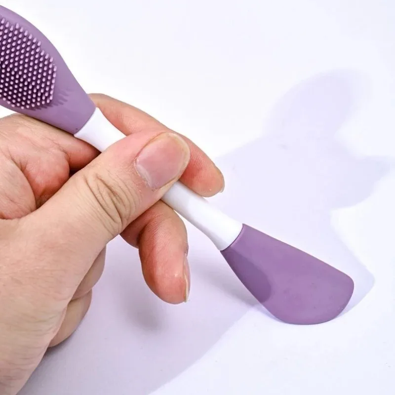 1Pcs Double Head Silicone Face Mask Brushes Facial Pore Cleaner Brush Mud Film Applicator Women Cleaning Tools