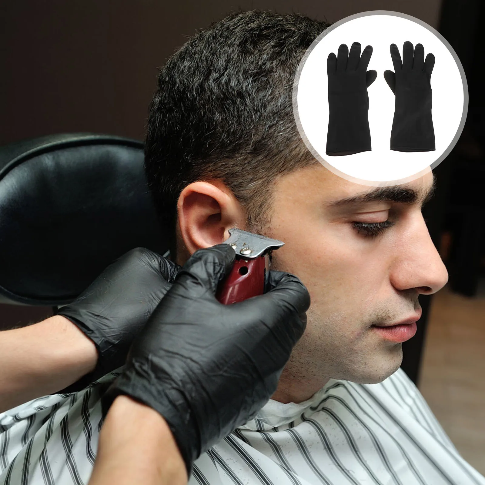 

Silicone Waterproof Dye Color Cleaning Reusable Textured Ambidextrous Protect Pearlescent Glove Fits All Sizes