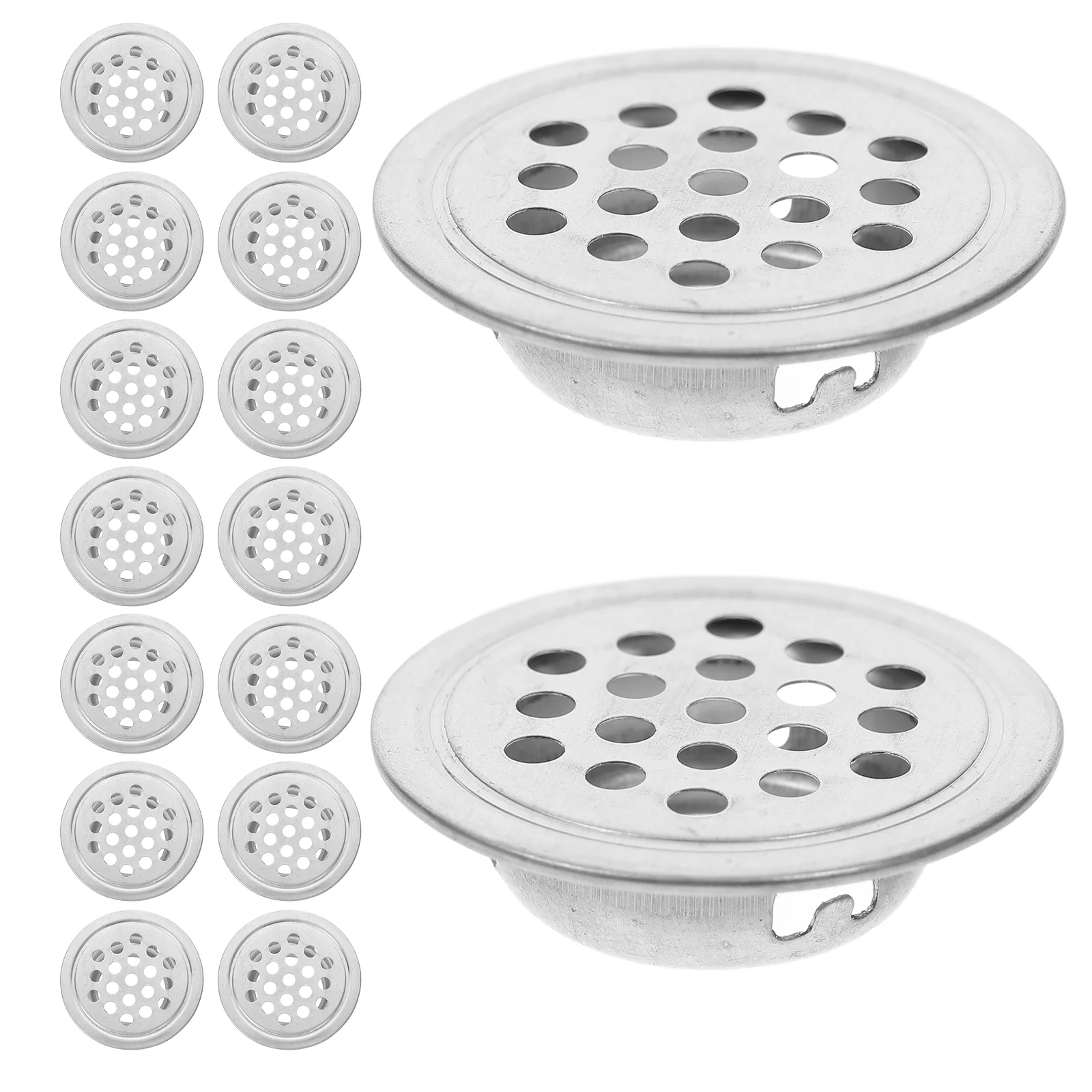 20 Pcs Stainless Steel Shoe Cabinet Crawl Space Vent Covers Vents Air for Wall Closet Window Blinds