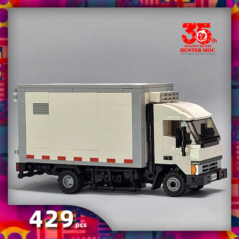 htmoc Urban Freight Storage City Big Truck Car Model Building Blocks Sets DIY Hobbies Brinquedos Bricks Educational Kids Toys