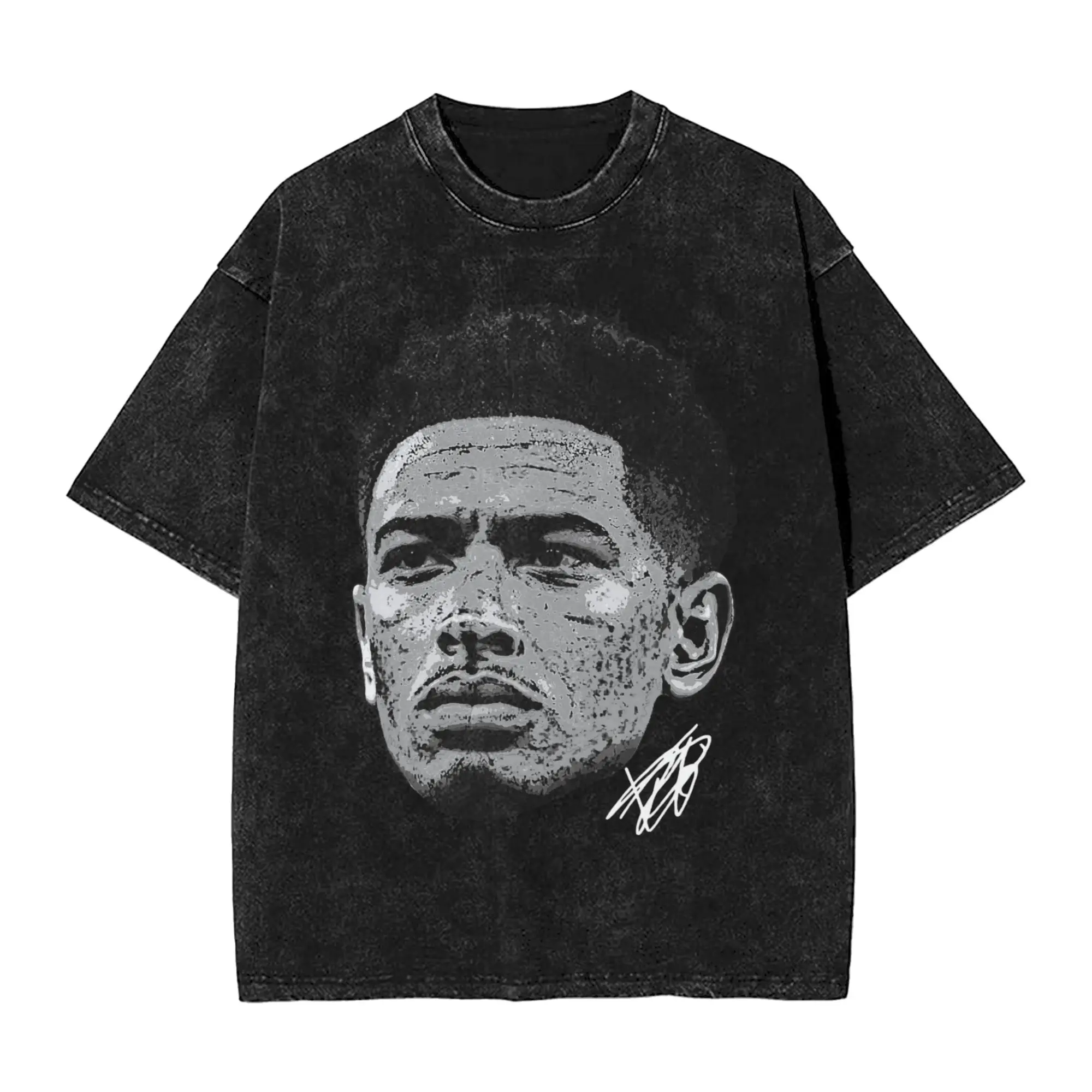 Judes Bellinghams Signed Washed T Shirt Streetwear Hip Hop Vintage T-Shirt  Tees for Men Women Cotton Harajuku Summer