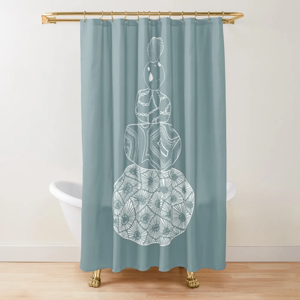 

Stacked Great Lakes Rocks Shower Curtain Bathroom Shower Shower Bath Waterproof And Anti-Mold Curtain
