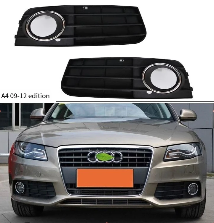 Suitable for Audi A4L2009-2019 auto parts fog lamp frame fog lamp cover under grille under net lamp shade