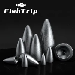 FishTrip Fishing Bullet Weight Sinker 3/16oz~11/16oz Soft Plastic Worm Sinker for Texas Rig & Carolina Rig Make