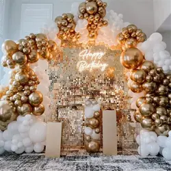 24 件/套 Shimmer Wall Backdrop Panels, 12 英寸/30.48cm Pc Sequin Backdrop Shimmer Wall Panels for Birthday Party Wedding