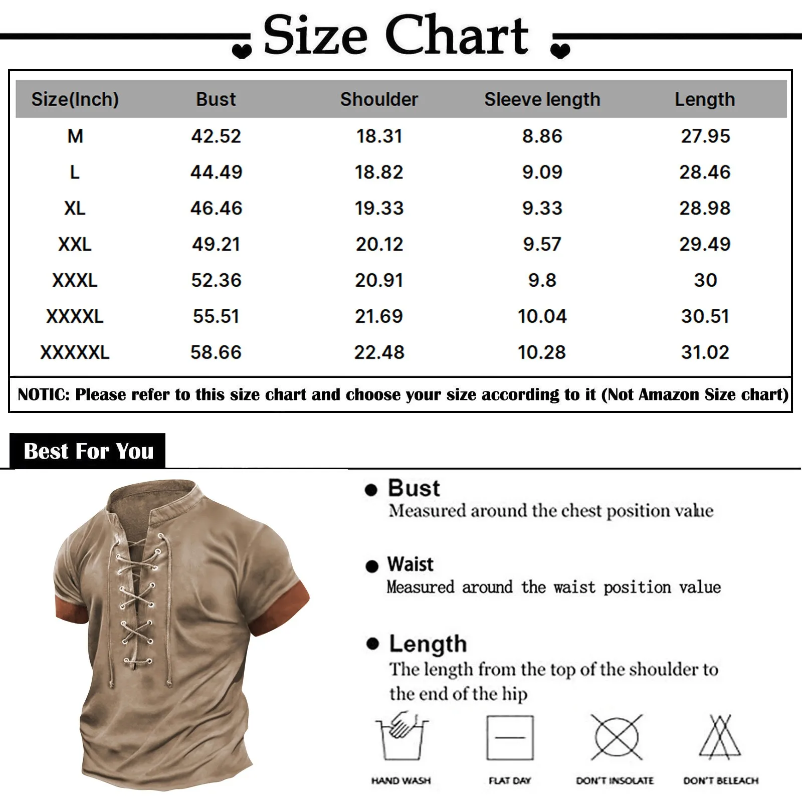 Men\'S Retro T-Shirt Spring Summer Casual Color Matching Short Sleeved T-Shirt Fashion Trend Lace-Up Round Collar Street Tops