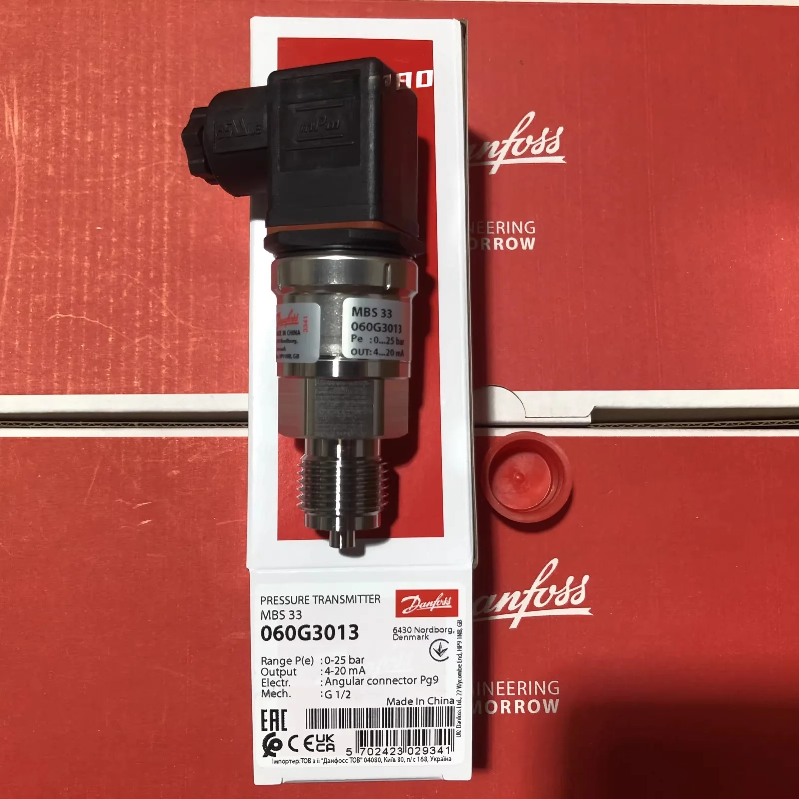 

New for Danfoss MBS33 pressure transmitters: 060G3014, 060G3015, 060G3016, 060G3017, 060G3018, 060G3019, 060G3036, 060G3040