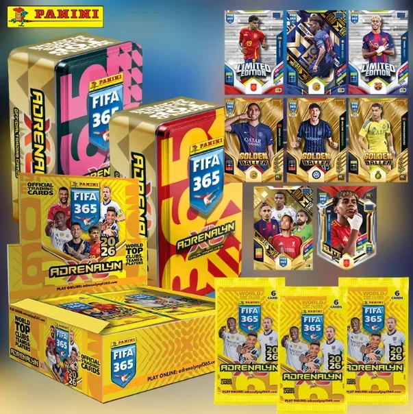 Panini 2026 FIFA365 Official Limited Edition Gold Card, Kylian Mbappé & Lamine Yamal Dual-Star Signed Card Collectible Card