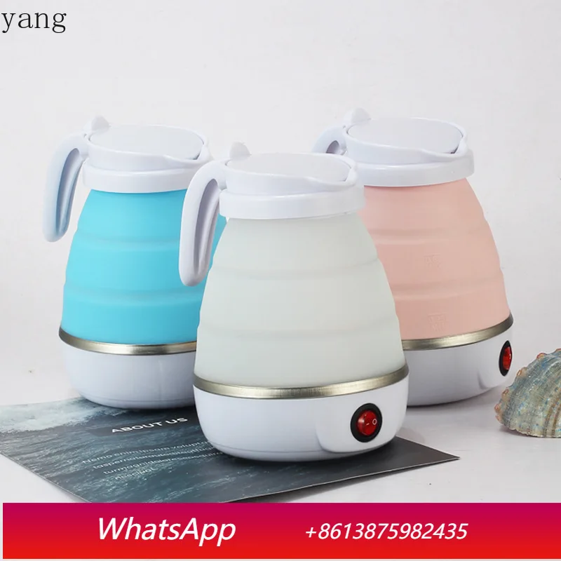 

YJQ Mini Folding Kettle Silicone Electric Kettle Portable Small Outdoor Retractable