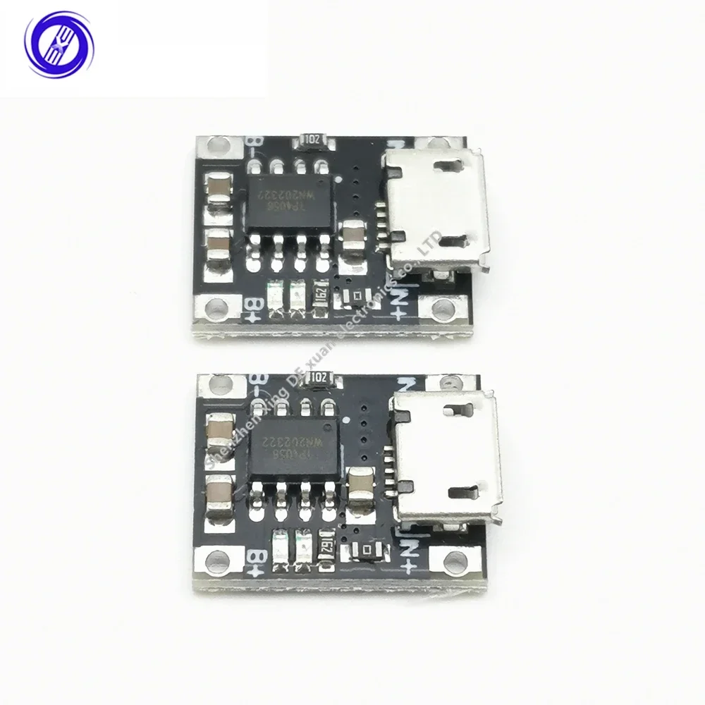 100pcs Mini lithium battery charging module 1A charging plate 4056 module 18650 charger Micro interface