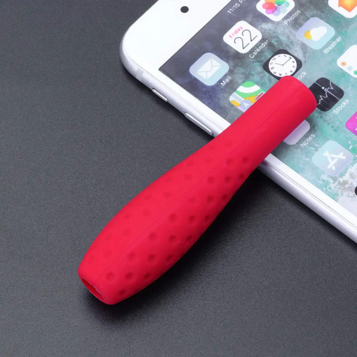 ที่จับสไตลัสซิลิโคนสีดำ น้ำหนักเบา ป้องกันรอยขีดข่วน กันฝุ่น กันกระแทก สำหรับดินสอ