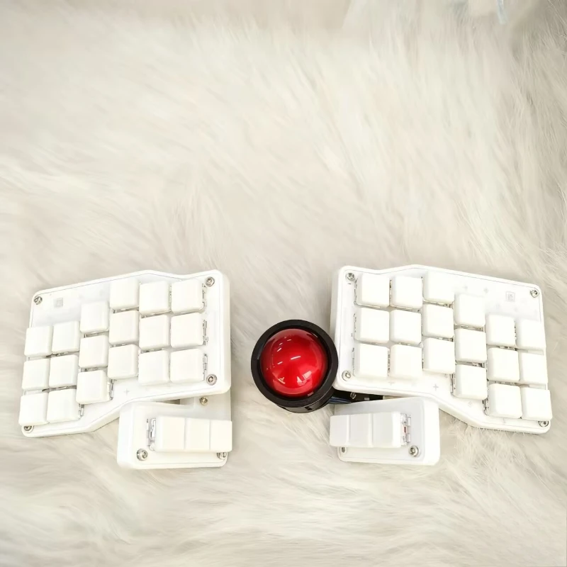 

NEW Hot sales Crosses3X5/3X6 Angle Split 35MM Trackball Keyboard Wired QMK/Wireless Bluetooth ZMK Scroll Wheel Choc V1 Switch