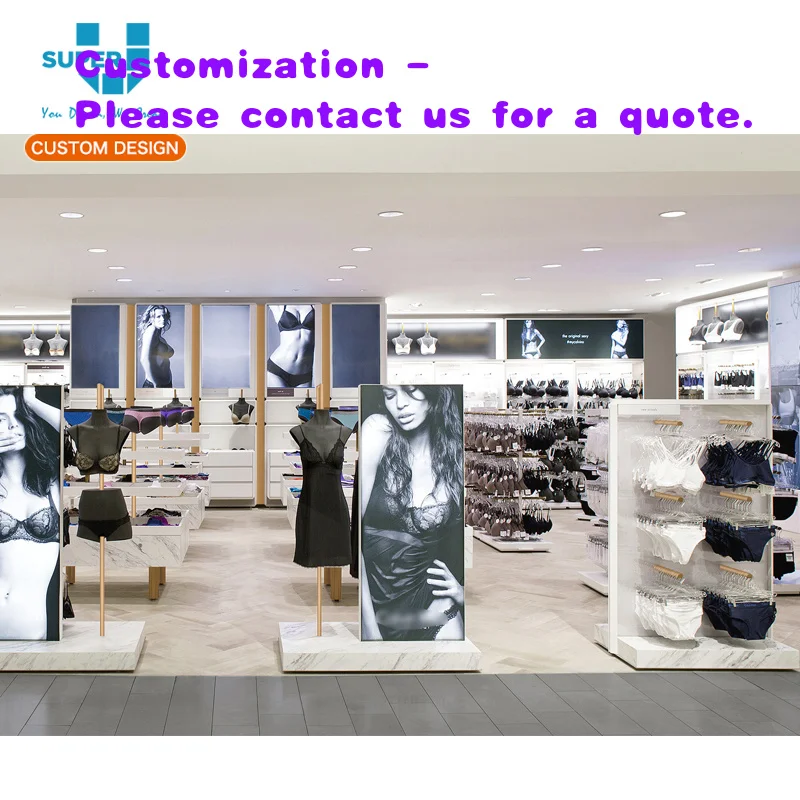 custom.Lingerie Store Display Furniture Latest Fashion Commercial Underwear Store Design