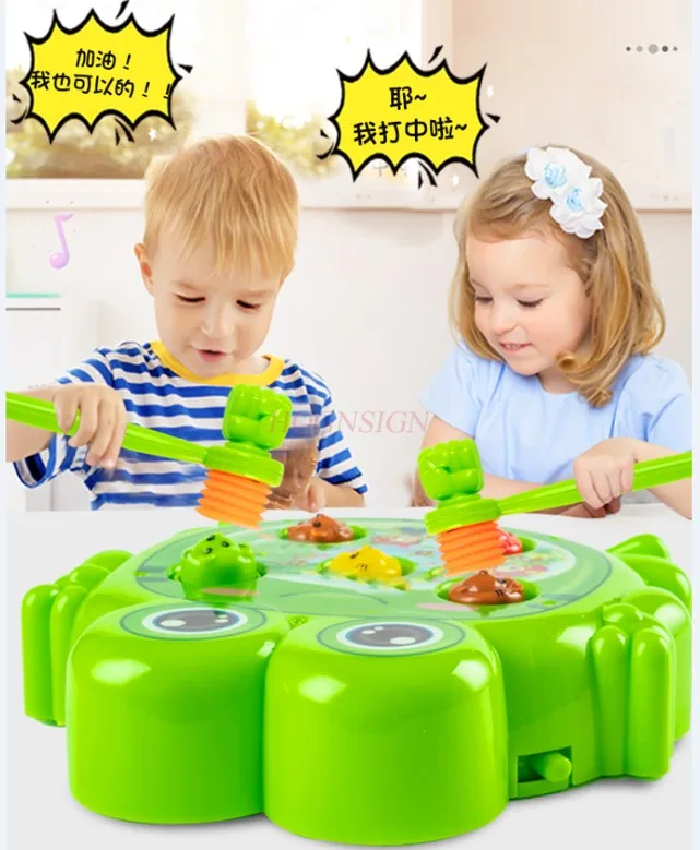 Elektrisch grondmuisspeelgoed voor baby's en jonge kinderen, puzzelmuis tikken, voorschools onderwijs voor kinderen