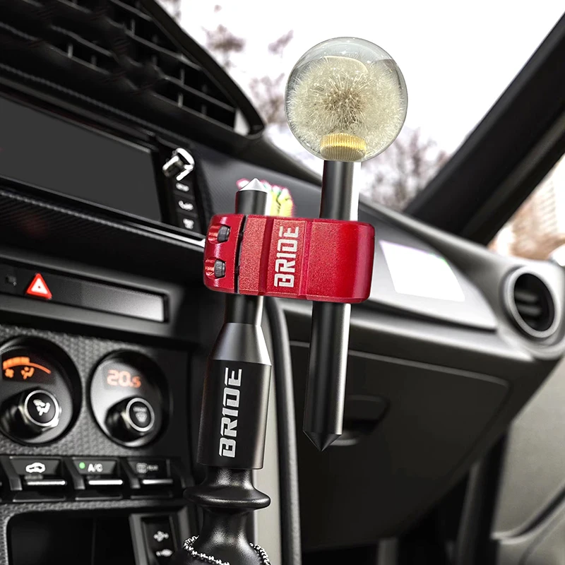 

New BRIDE Car Aluminum Alloy H Type Shift Knob Extension Adjustable Extender Gear Shifter with 3 Adapters Universal Gear Knob